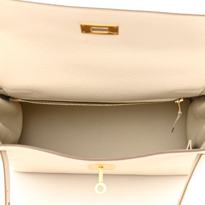 Hermes Togo Kelly Retourne 28 Craie 4 of 12