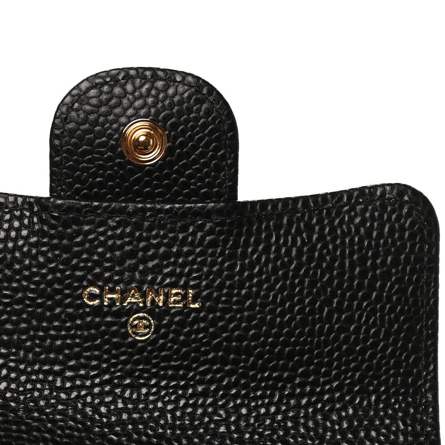 Chanel Caviar Quilted Flap Card Holder Wallet Black 6 of 9