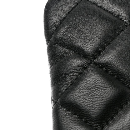 Chanel Lambskin Quilted Small Cosmetic Case Black 9 of 11