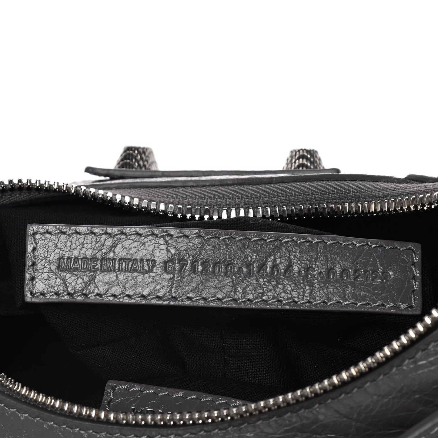 Agneau Arena Le Cagole Shoulder Bag XS Dark Grey