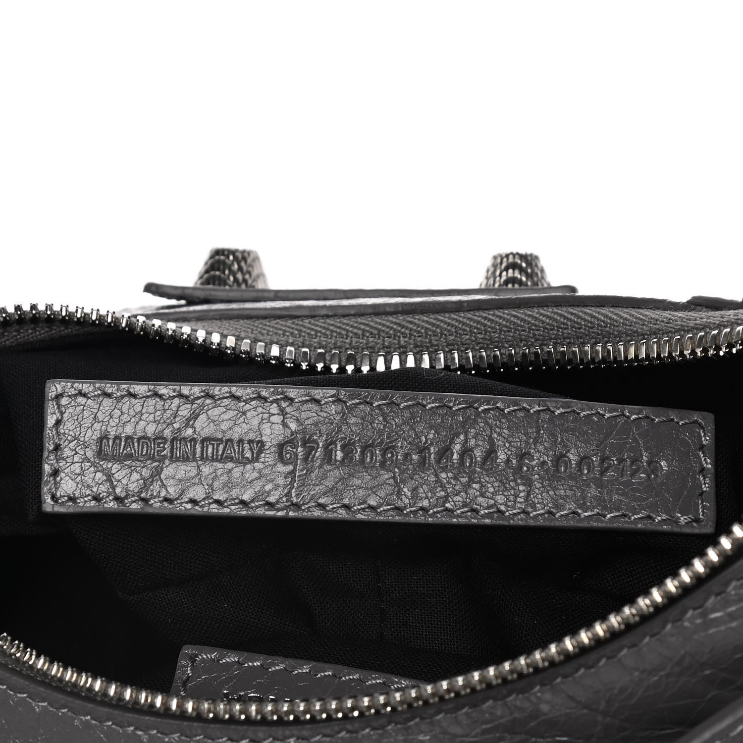 Balenciaga Agneau Arena Le Cagole Shoulder Bag XS Dark Grey 12 of 19