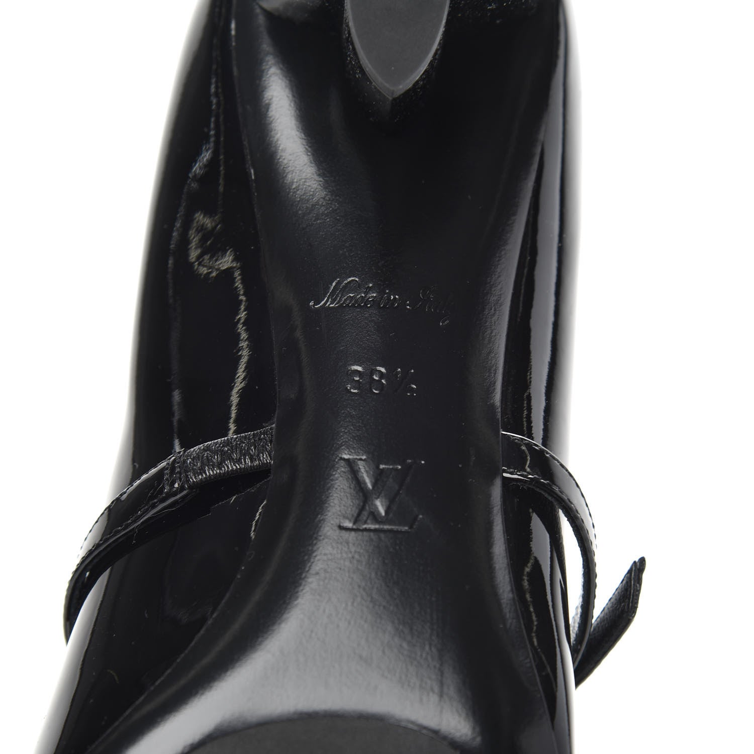 Louis Vuitton Patent Uniformes Silhouette 40mm Pumps 38.5 Black 7 of 8