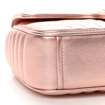 Prada Nappa Impunture Diagramme Small Chain Flap Shoulder Bag Rosa Mordore 8 of 9