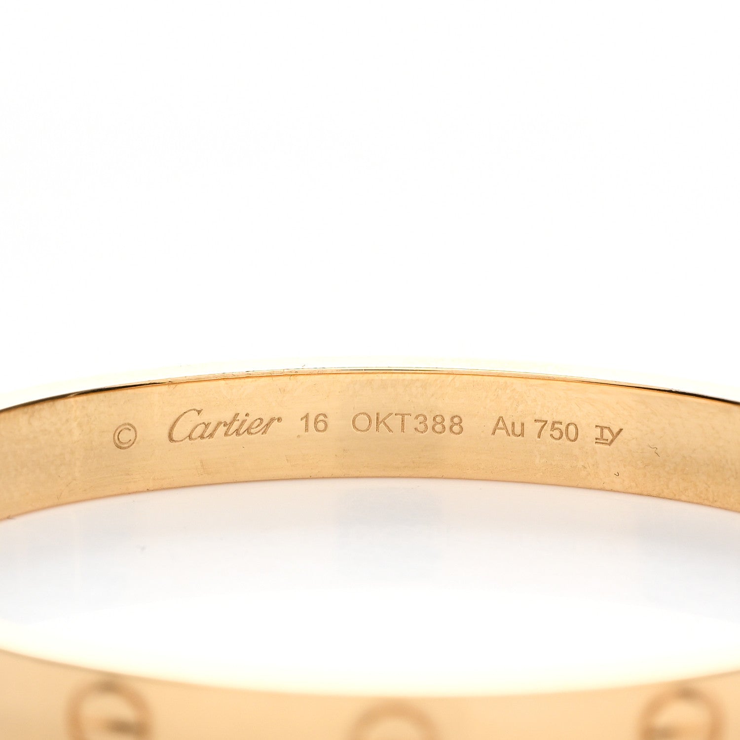 Cartier 18K Yellow Gold LOVE Bracelet 16 4 of 5