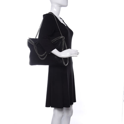 Stella McCartney Shaggy Deer Falabella Fold Over Tote Black 2 of 15
