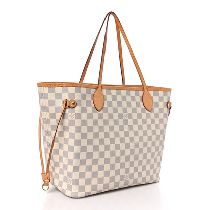 Louis Vuitton Damier Azur Neo Neverfull MM Rose Ballerine 3 of 12