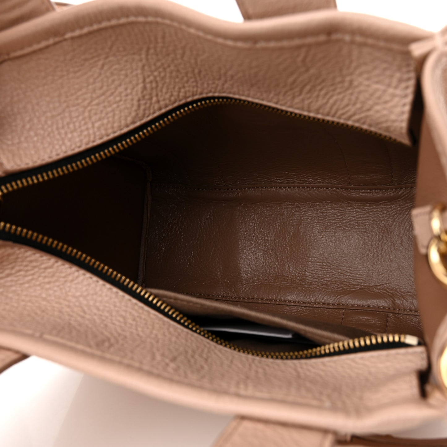 Grained Calfskin Small The Tote Bag Rose Dust