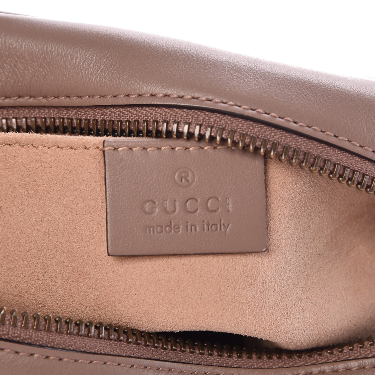 Gucci Calfskin Matelasse Mini GG Marmont Chain Shoulder Bag Nude 6 of 7