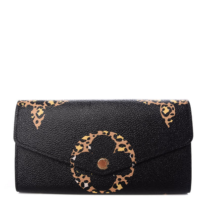 Louis Vuitton Monogram Giant Jungle Sarah Wallet Black 1 of 8