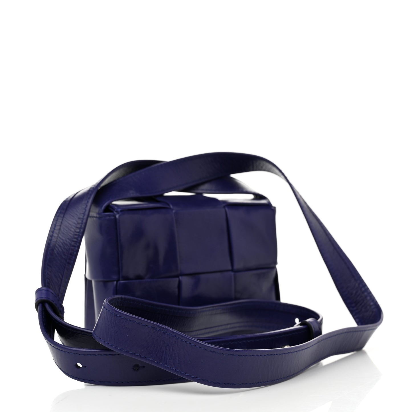 Paper Calfskin Maxi Intreccio Extra Mini Cassette Crossbody Bag