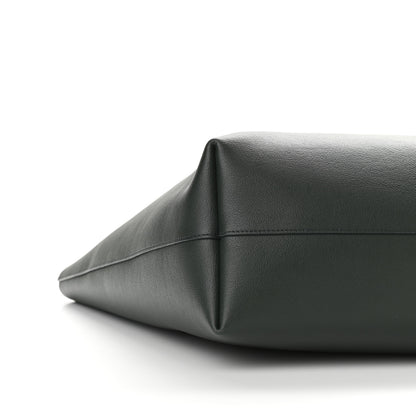 Saint Laurent Calfskin Large Shopping Tote Dark Green 8 of 10