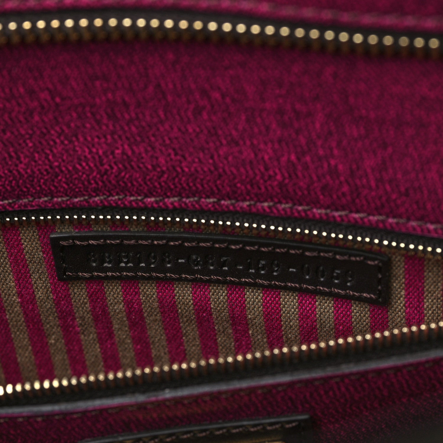 Fendi Zucca Spalmati Small Roll Tote Tobacco Fuxia 6 of 6