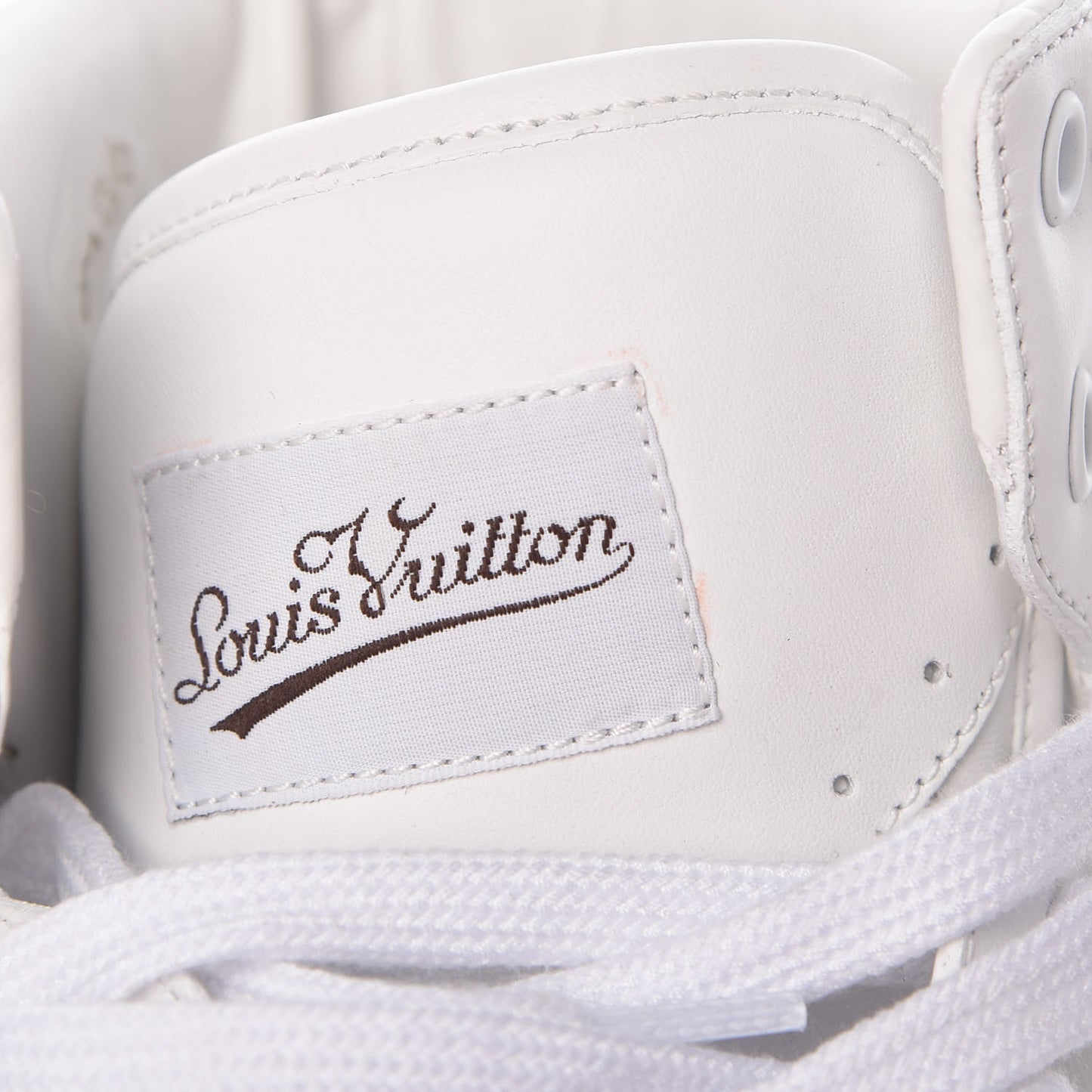 Calfskin Rivoli High Top Sneakers 8 White