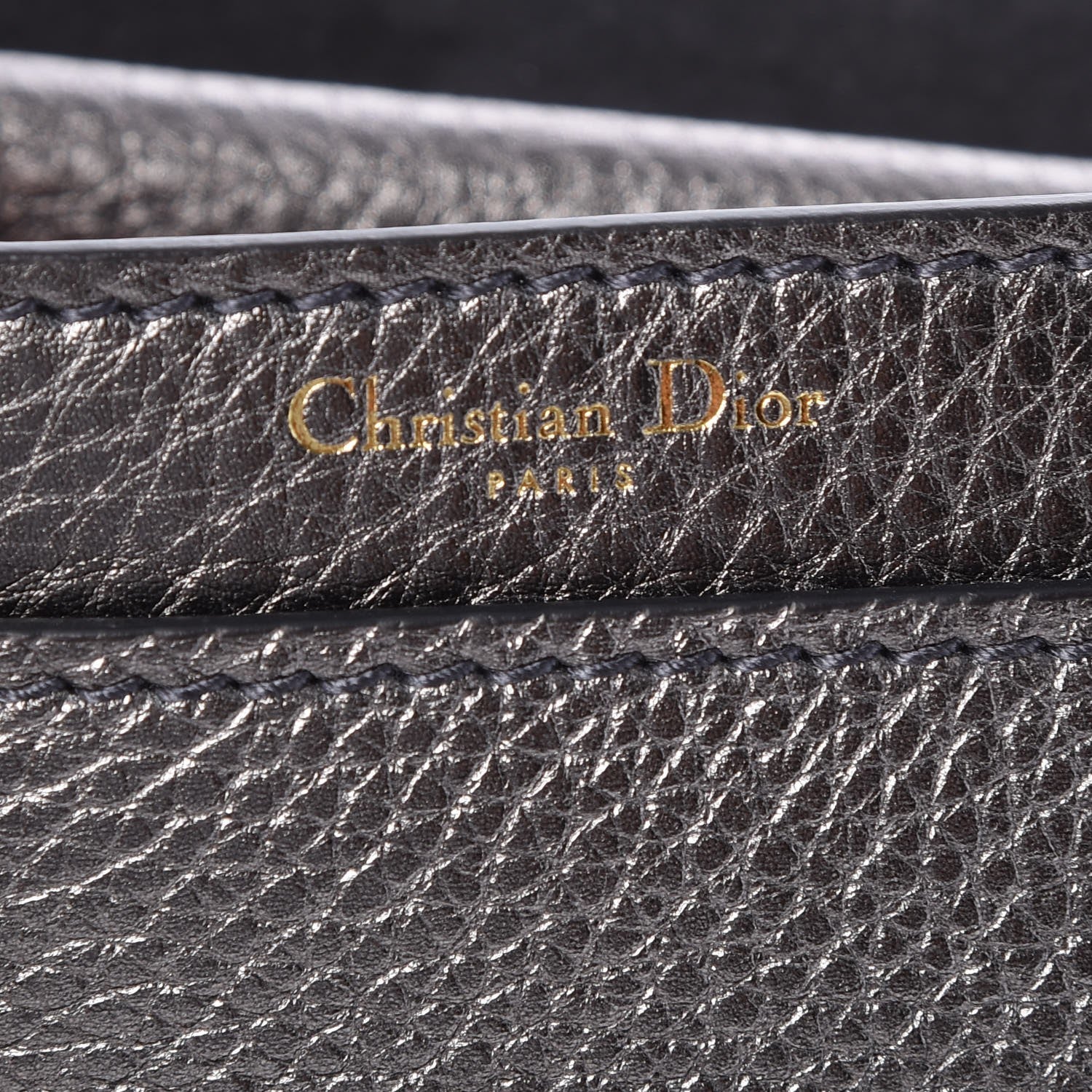 Christian Dior Metallic Grained Calfskin J'Adior Chain Flap Bag Gunmetal 6 of 7