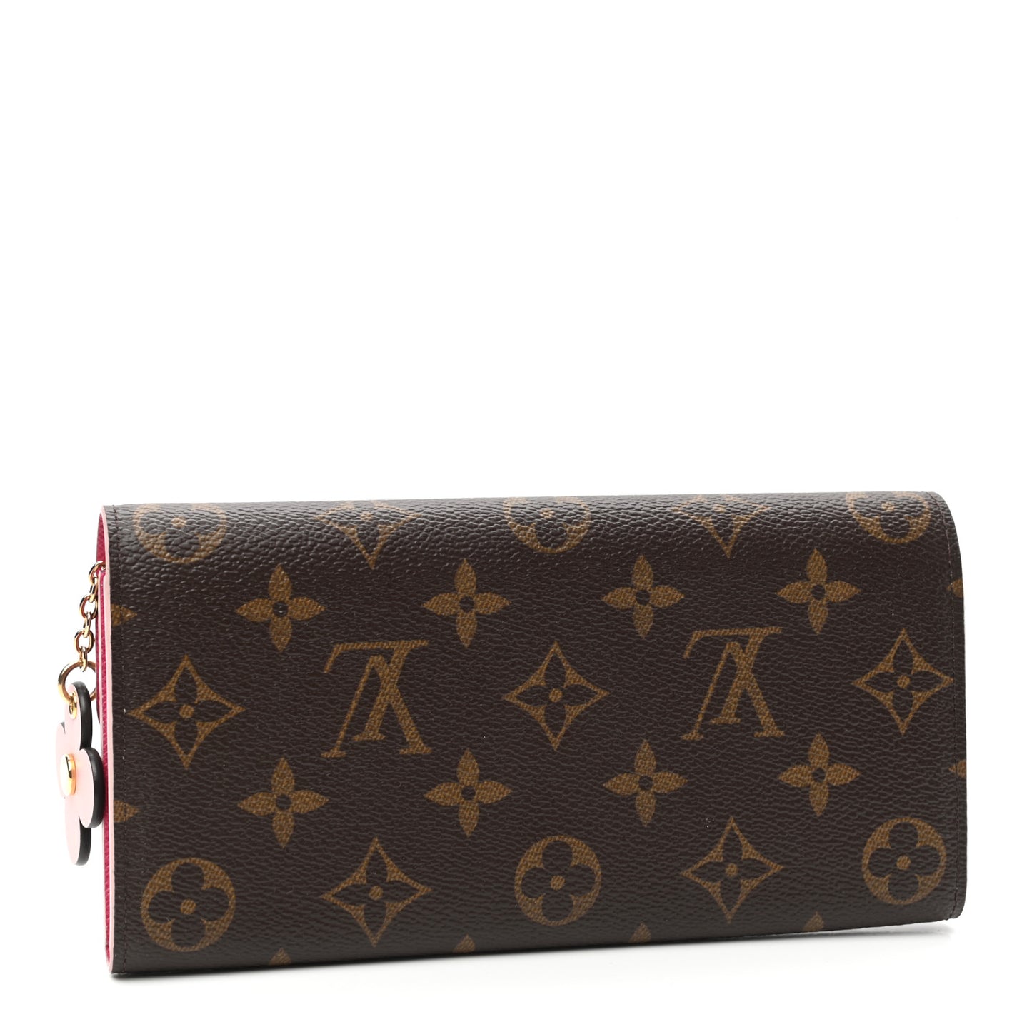 Monogram Bloom Flower Emilie Wallet Fuchsia