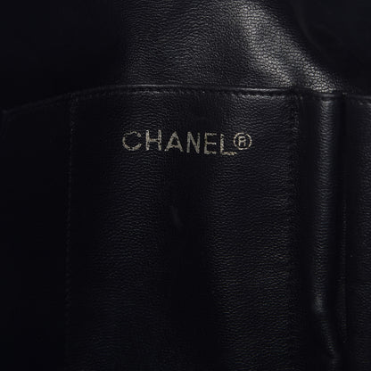 Chanel Lambskin Double Stitched Tote Black 6 of 15