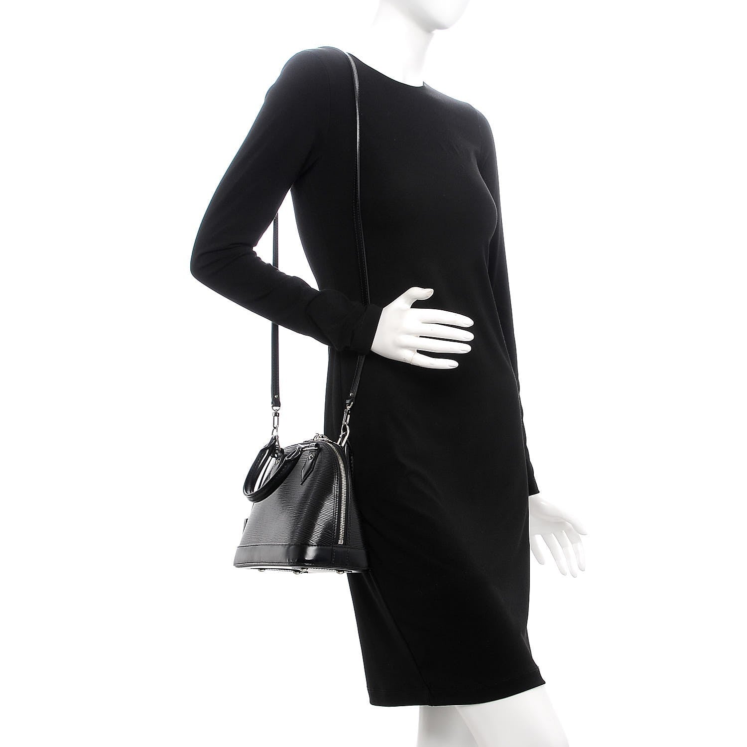Louis Vuitton Epi Alma BB Black 2 of 9