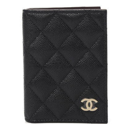Chanel Caviar Quilted Card Holder Wallet Black 1 of 8