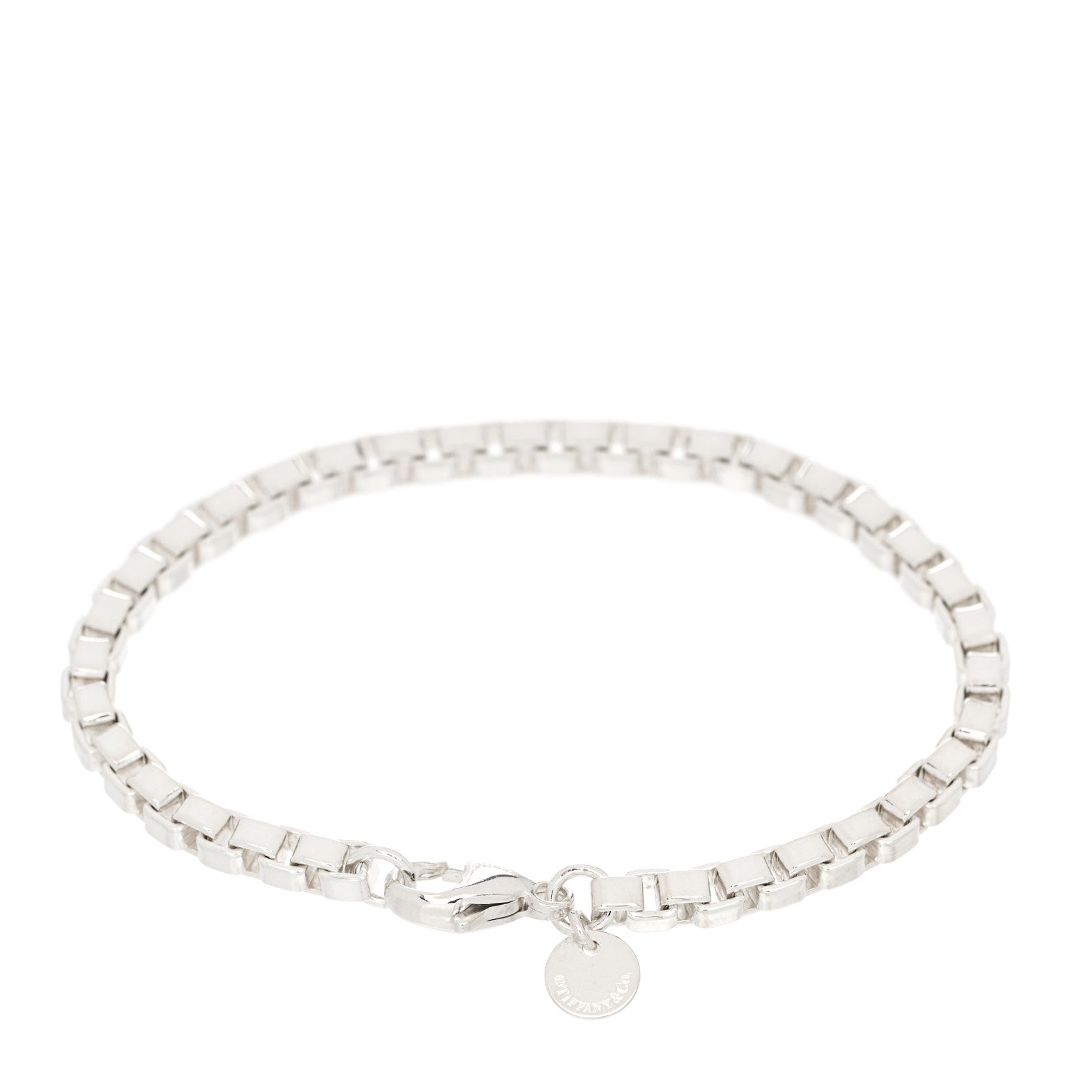 Tiffany Sterling Silver 4mm Venetian Link Bracelet 2 of 4