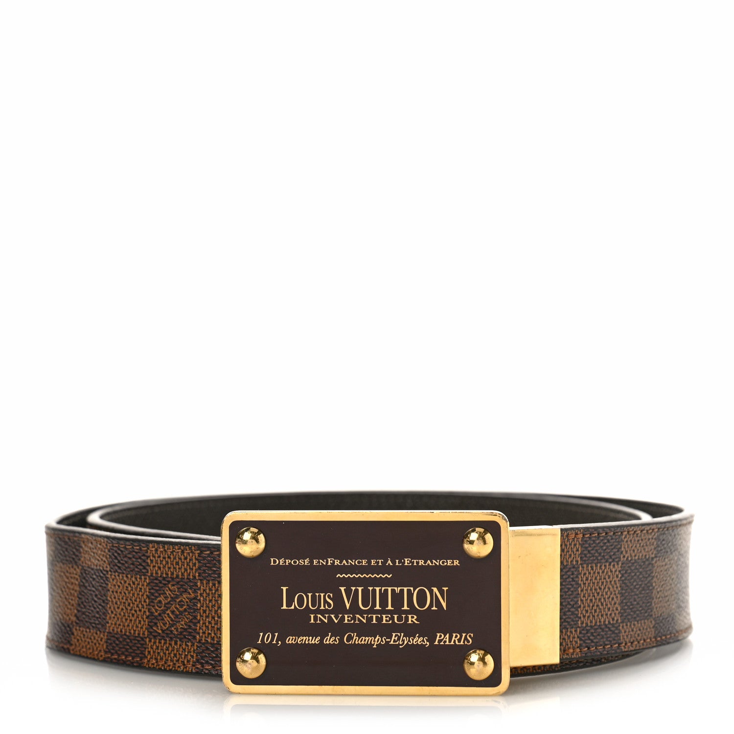 Louis Vuitton Damier Ebene Inventeur Reversible Belt 100/40 1 of 5