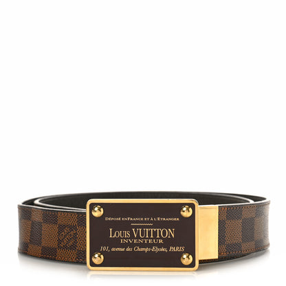 Louis Vuitton Damier Ebene Inventeur Reversible Belt 100/40 1 of 5