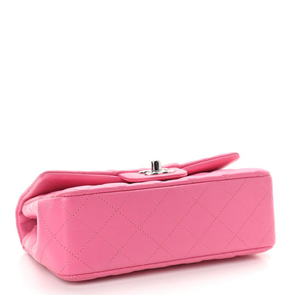 Chanel Lambskin Quilted Mini Rectangular Flap Pink 3 of 10