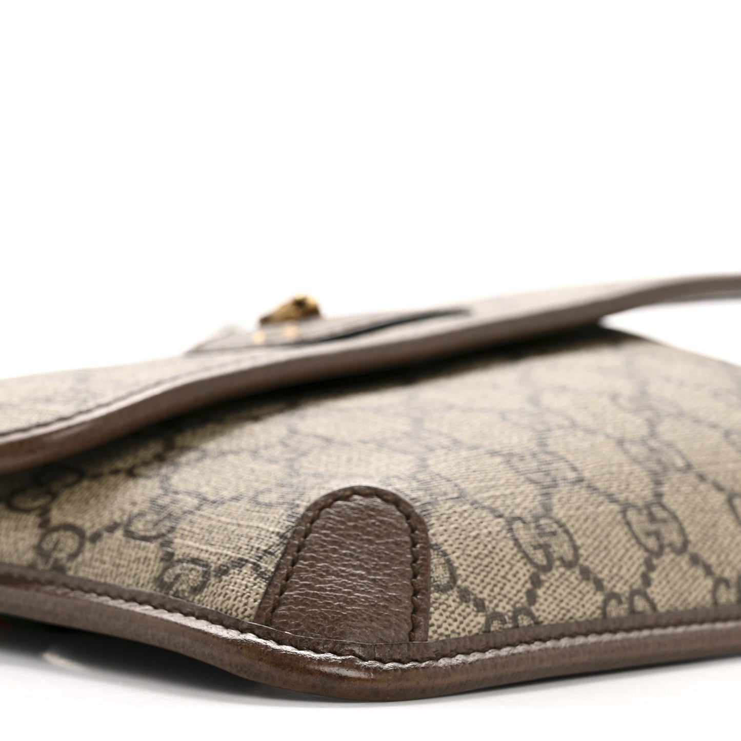 GG Supreme Monogram Neo Vintage Web Belt Bag Brown