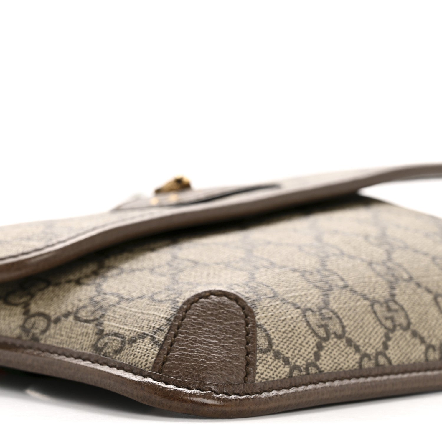 Gucci GG Supreme Monogram Neo Vintage Web Belt Bag Brown 9 of 12