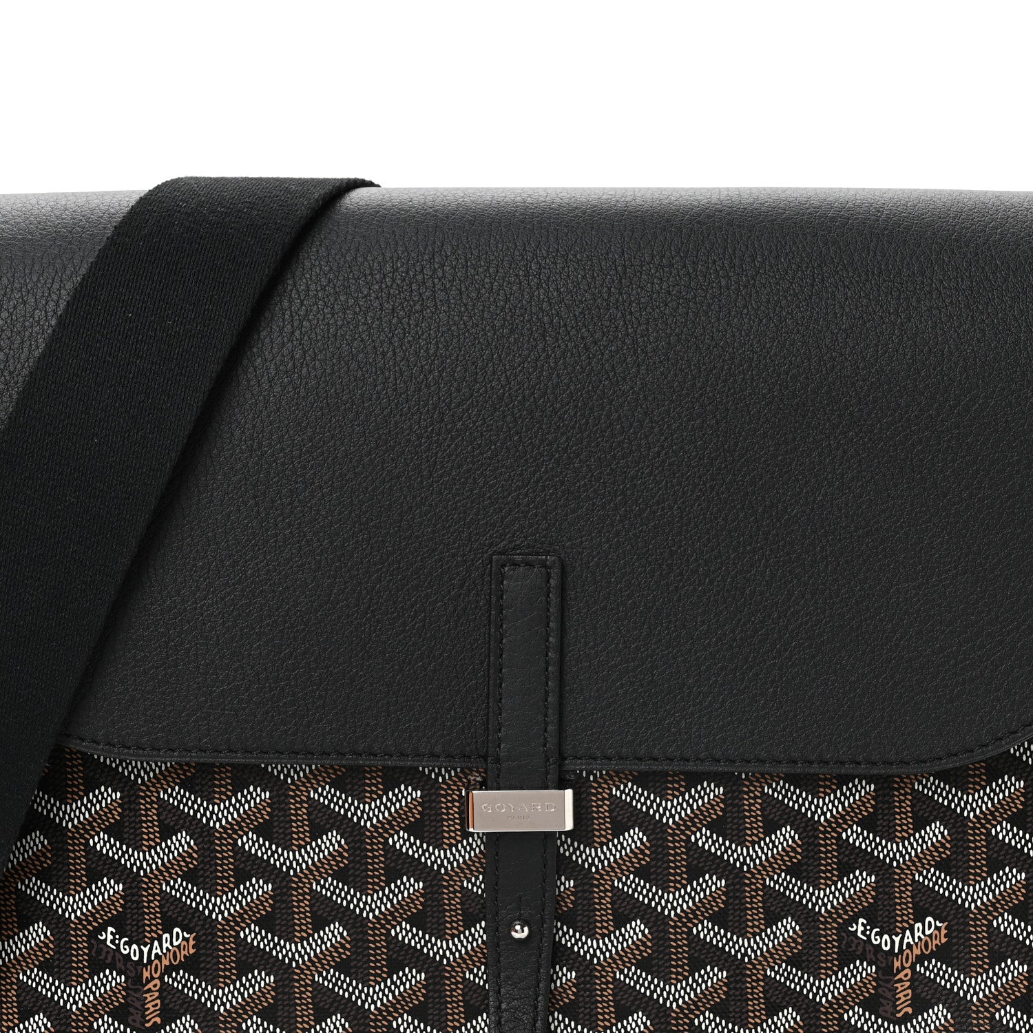 Goyard Goyardine Coursier Messenger Bag Black 9 of 11