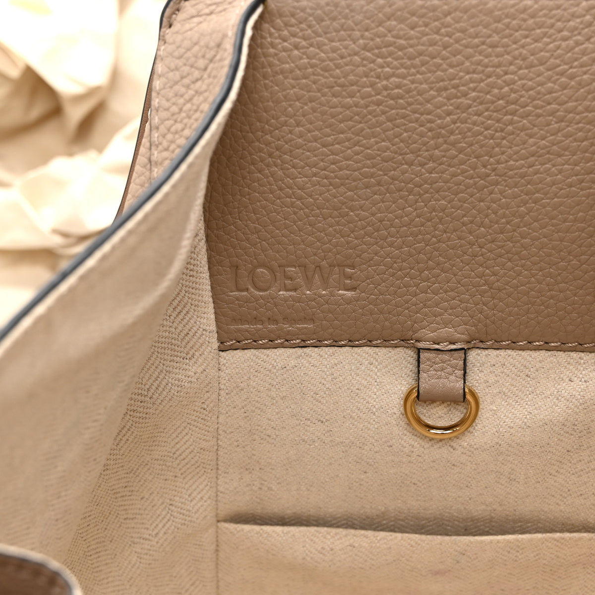 Loewe Calfskin Small Hammock Shoulder Bag Sand Mink 6 of 10
