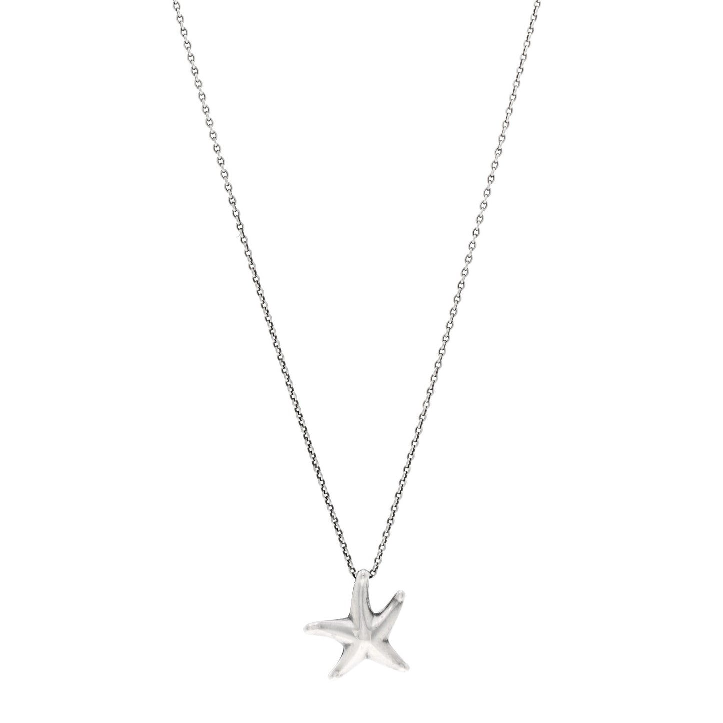 Sterling Silver 15mm Elsa Peretti Starfish Pendant Necklace