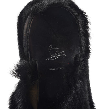 Christian Louboutin Fur Mens Cromac Flat Slide Sandals 41 Black 8 of 11