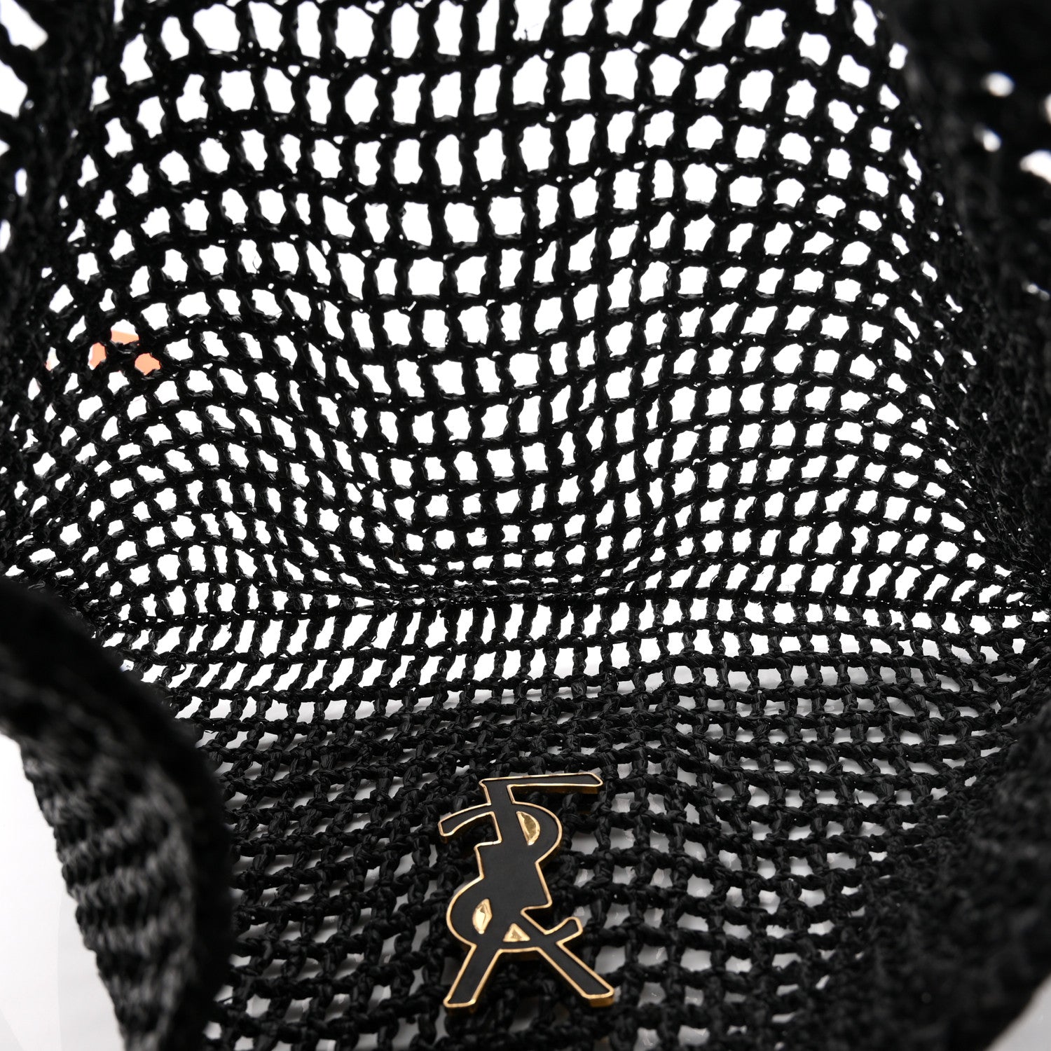 Saint Laurent Raffia Calfskin Oxalis Shoulder Bag Black 5 of 10