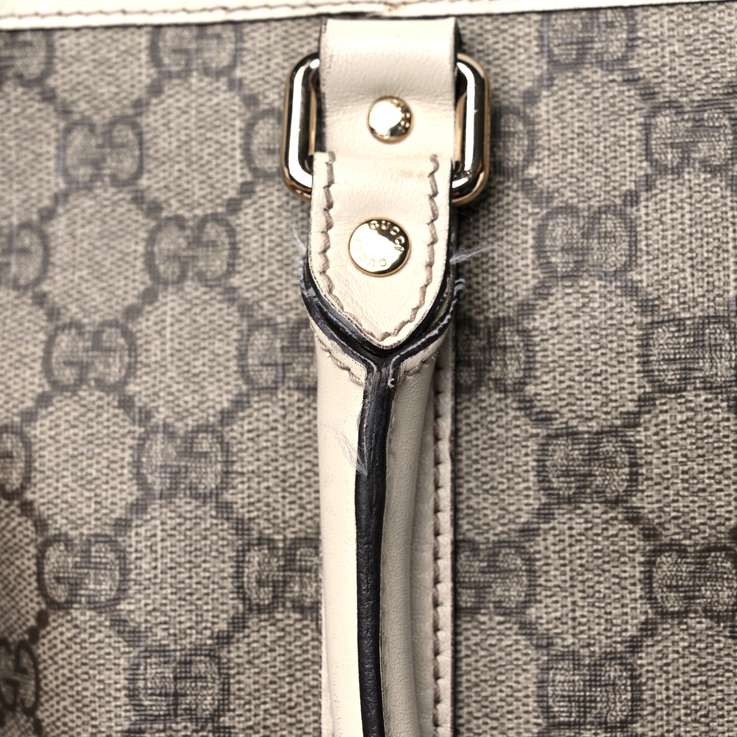 GG Plus Monogram Joy Vertical Tote Off White