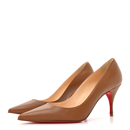 Christian Louboutin Nappa Pigalle Follies 85 Pumps 36.5 Brown 3 of 9