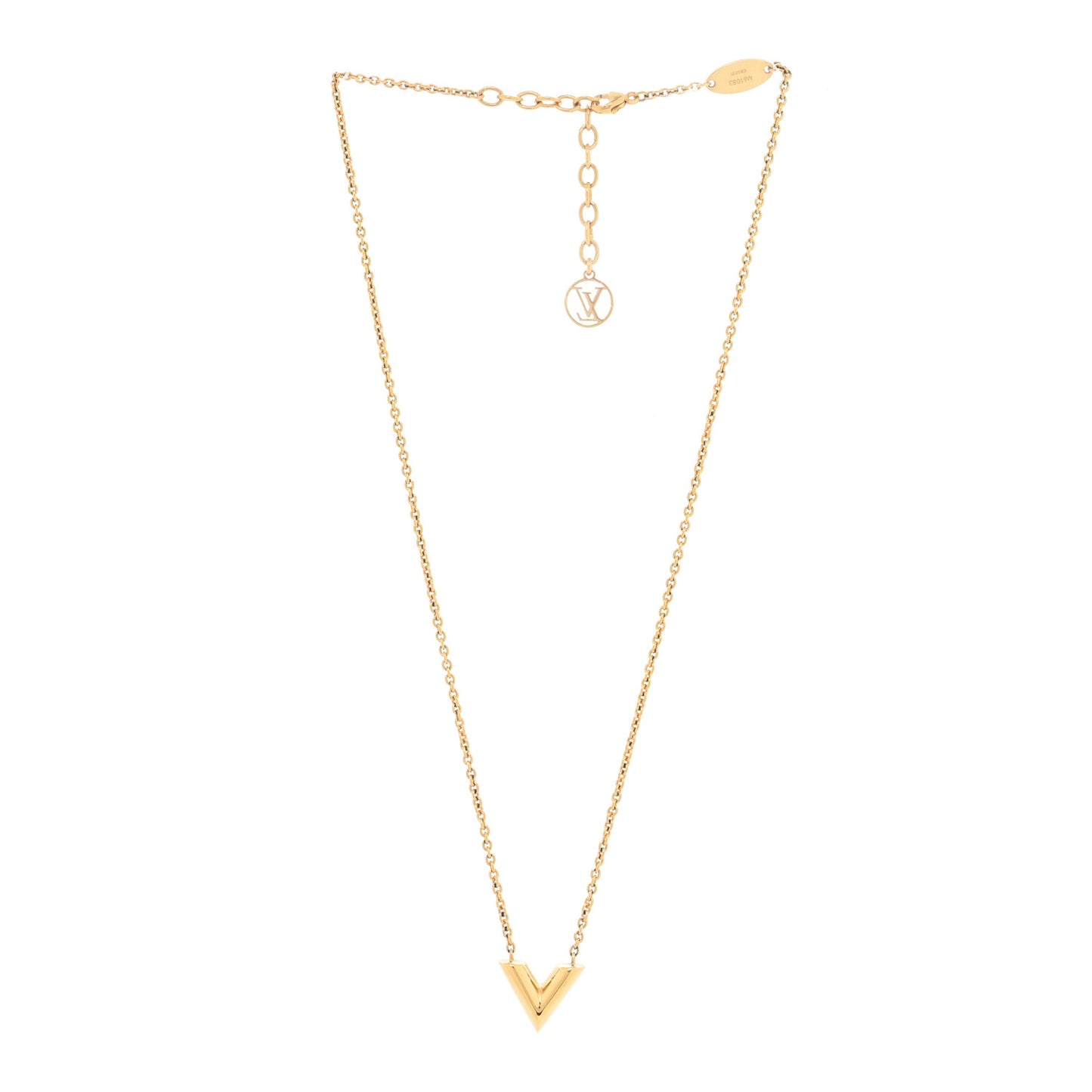 Brass Essential V Necklace Gold