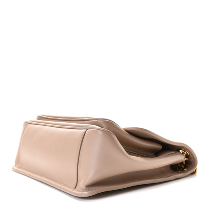 Saint Laurent Lambskin Matelasse Monogram Medium Niki Chain Satchel Dark Beige 7 of 7