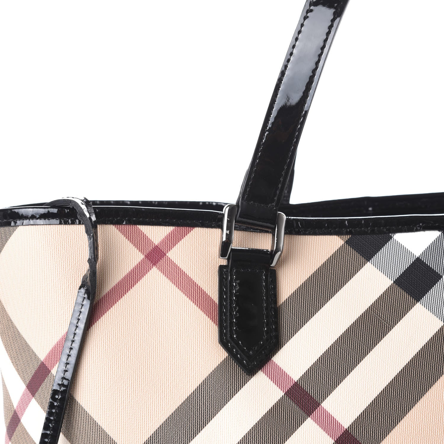 Burberry Nova Check Large Nickie Tote Black 8 of 12