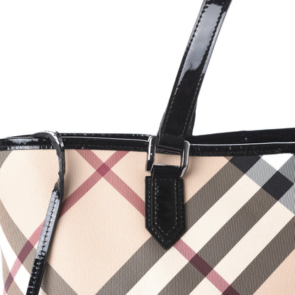 Burberry Nova Check Large Nickie Tote Black 8 of 12