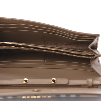 Burberry Haymarket Check Henley Wallet On Chain Mid Camel 5 of 11