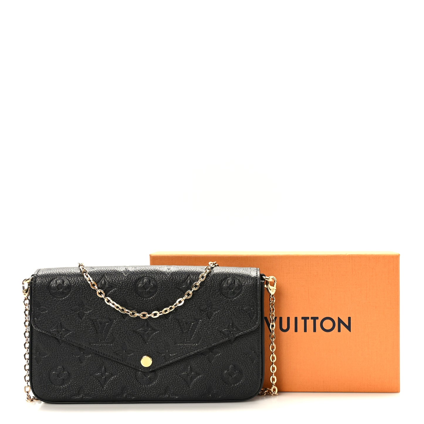 Empreinte Pochette Felicie Chain Wallet Black