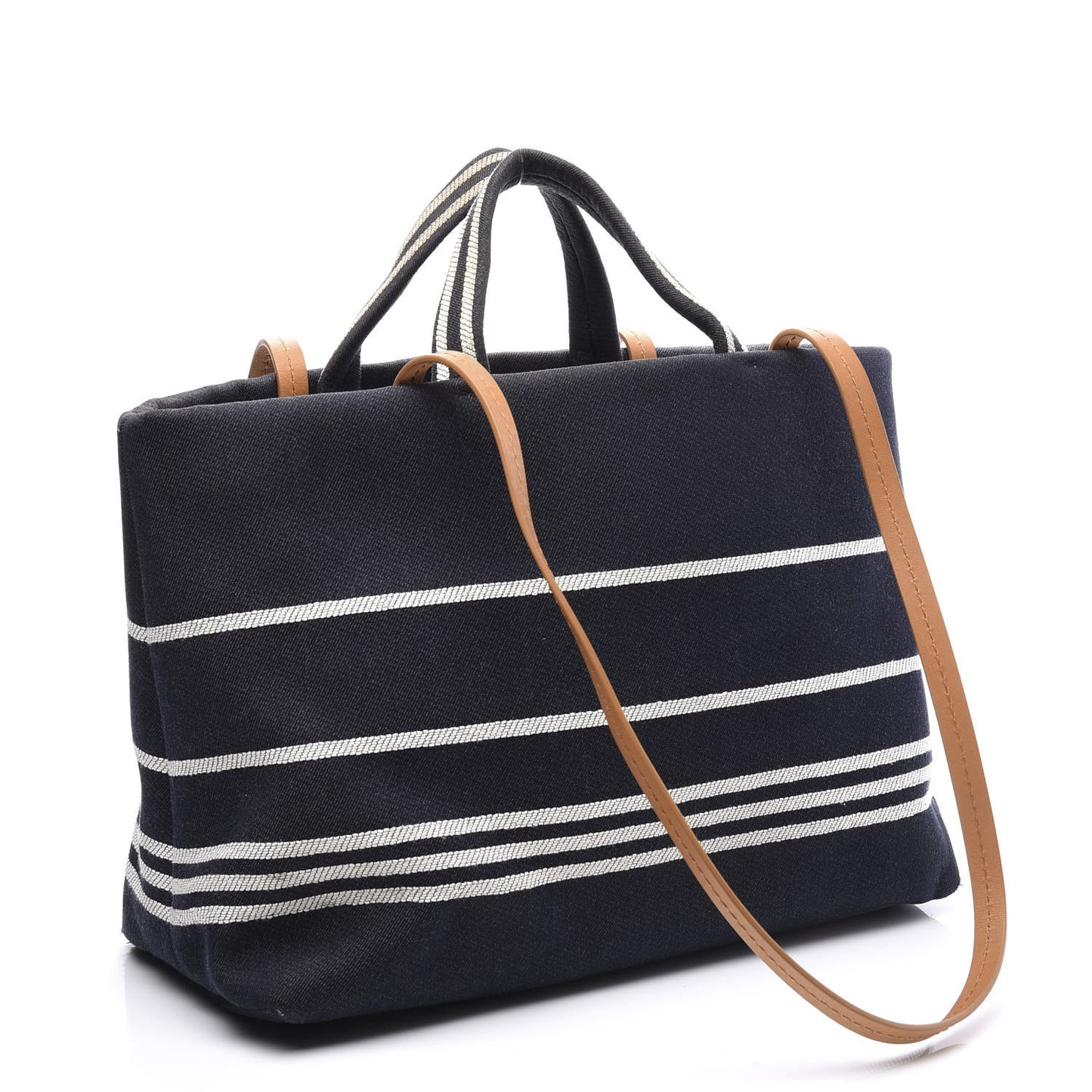 Denim Large Shopping Tote Blue