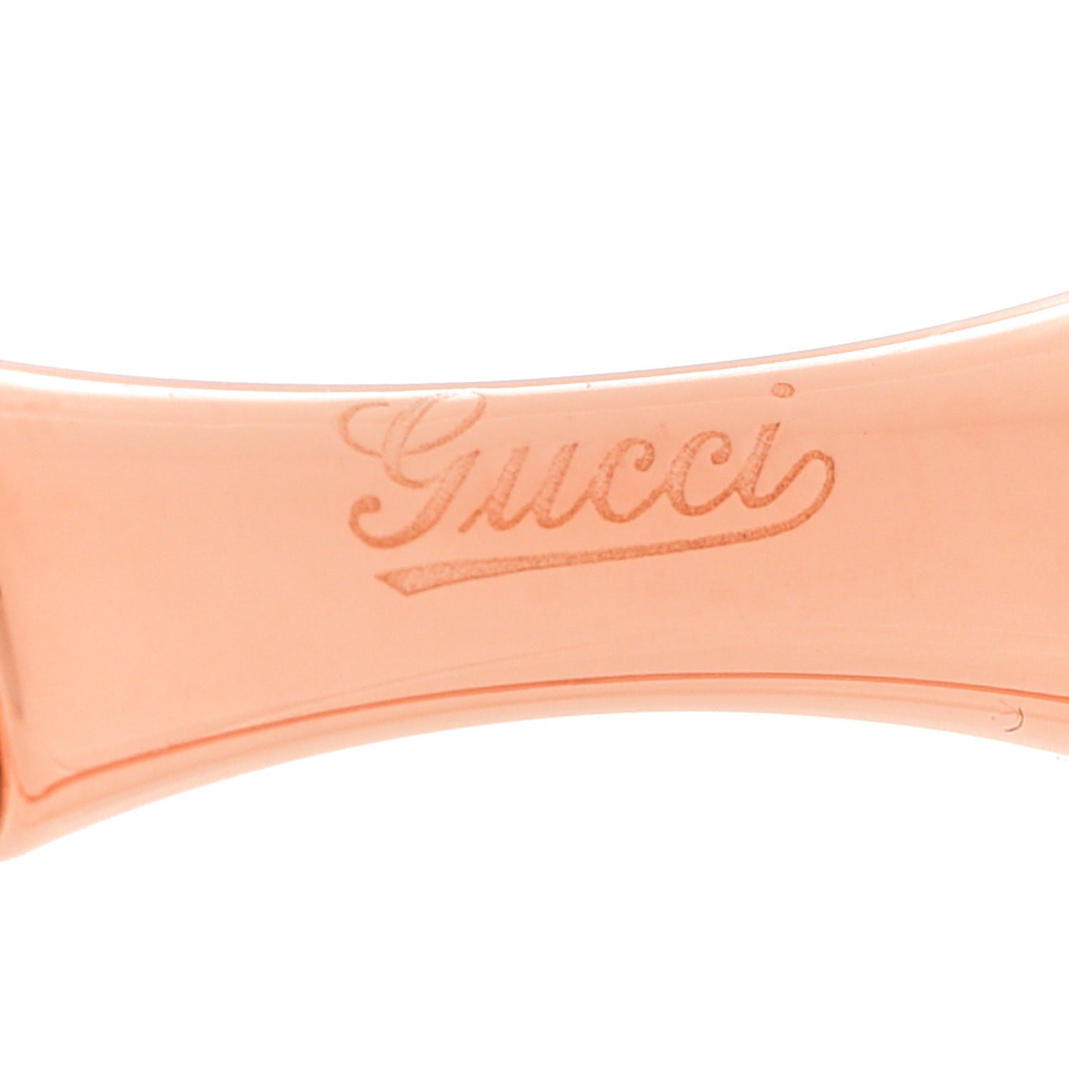 Gucci 18K Rose Gold Medium Bamboo Spring Bracelet 17 5 of 6