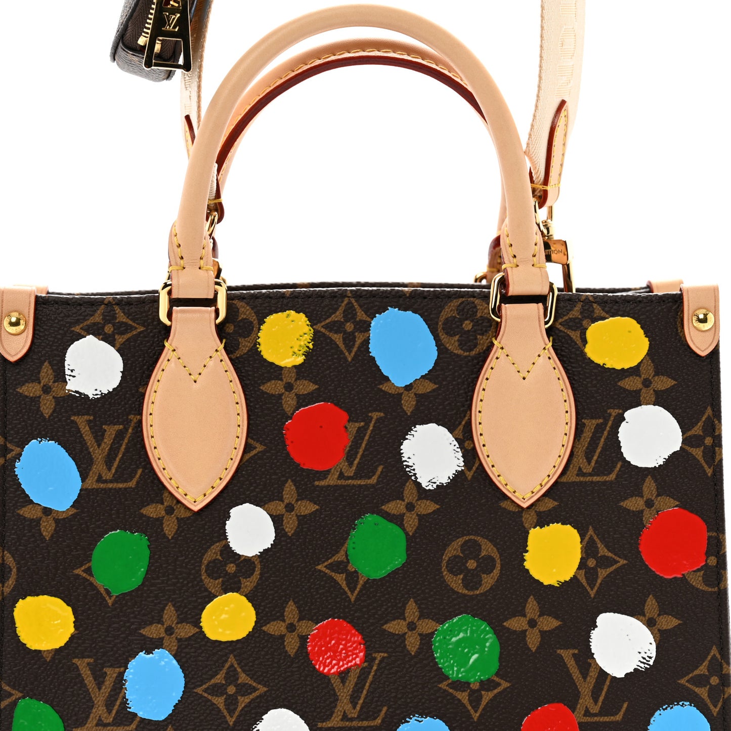 LV X YK Monogram Dots Onthego PM Multicolor