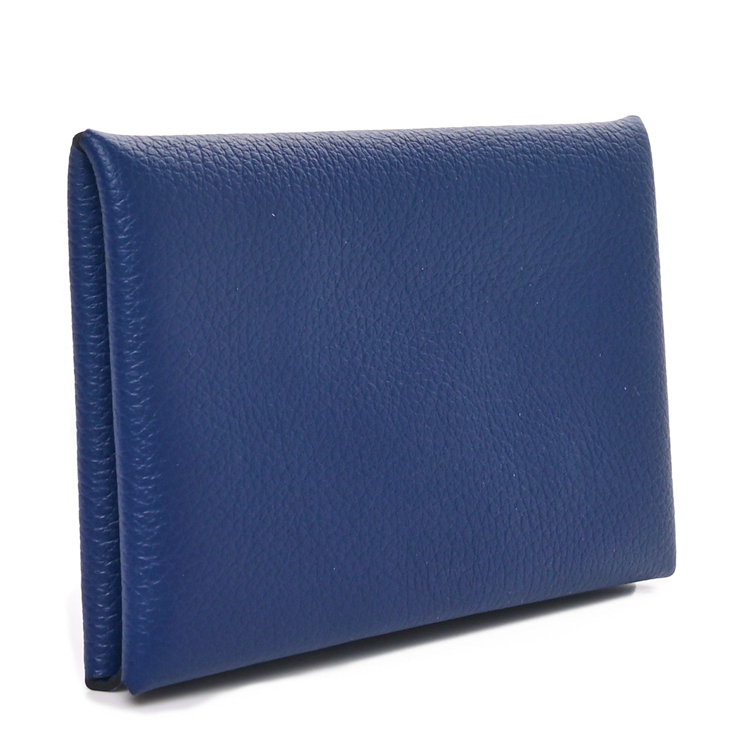 Hermes Evercolor Verso Calvi Card Case Bleu Saphir Bleu France 3 of 9