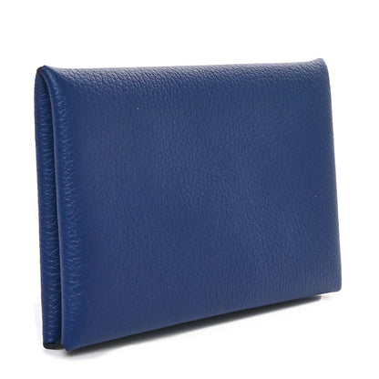Hermes Evercolor Verso Calvi Card Case Bleu Saphir Bleu France 3 of 9
