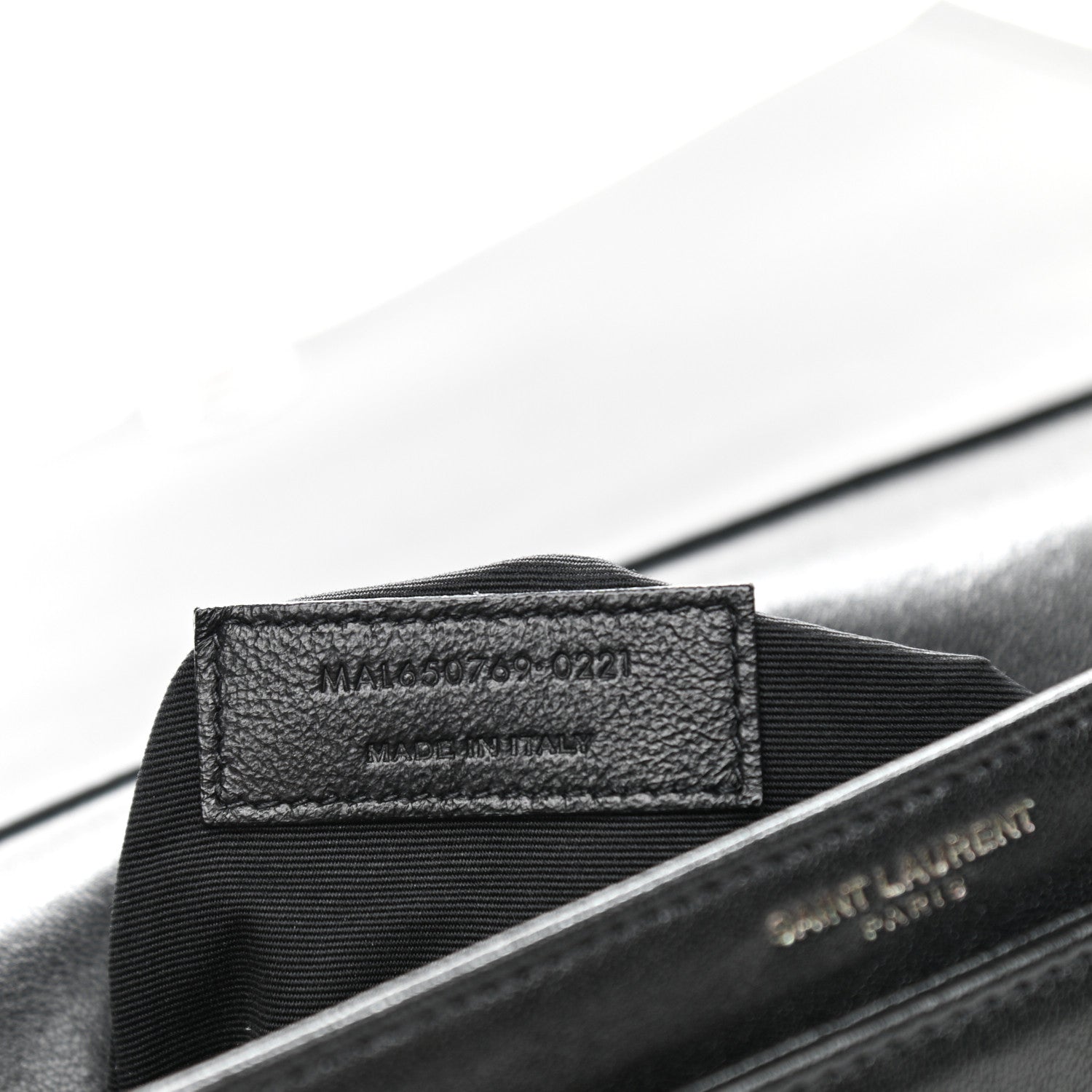 Saint Laurent Lambskin Quilted Mini Becky Chain Bag Black 7 of 11