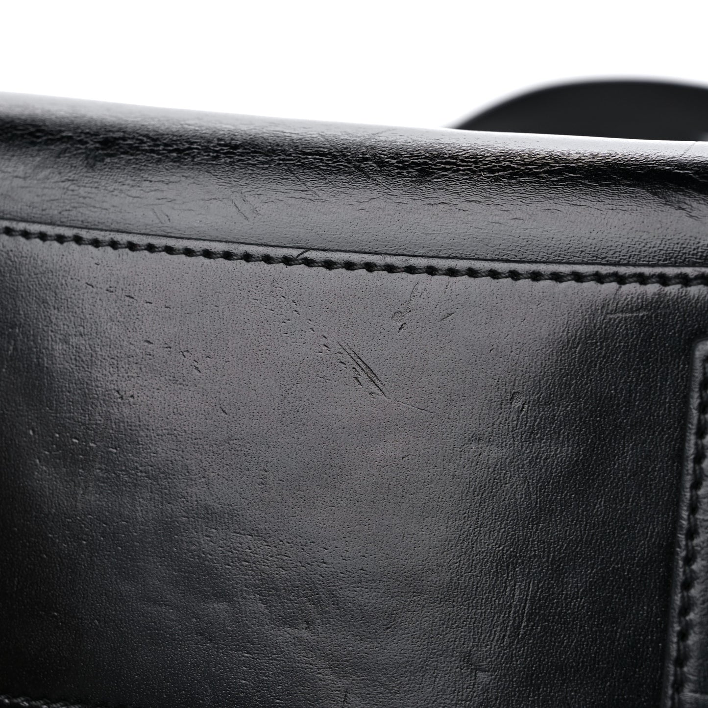 Shiny Lord Calfskin Mini Antigona Black