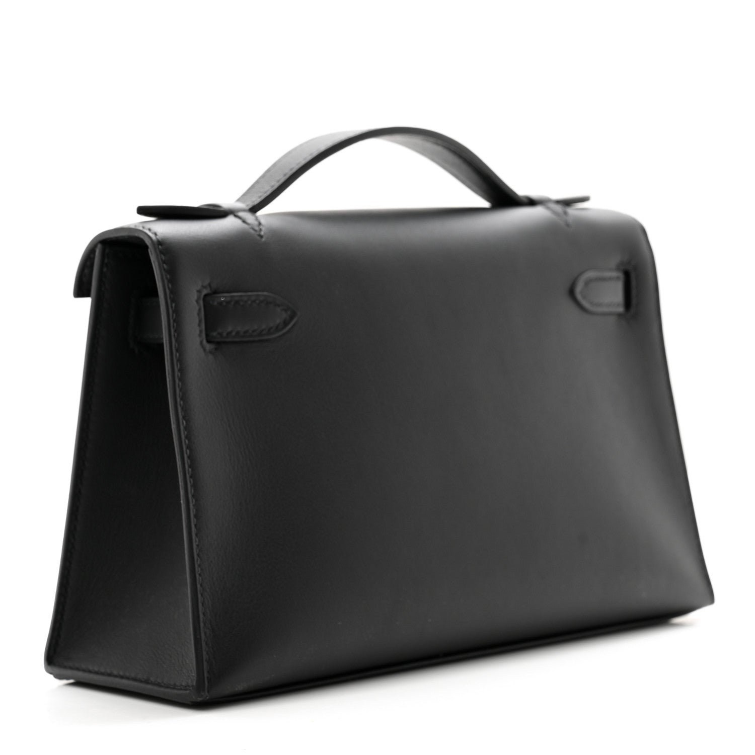 Hermes Swift Kelly Pochette Clutch Black 3 of 8