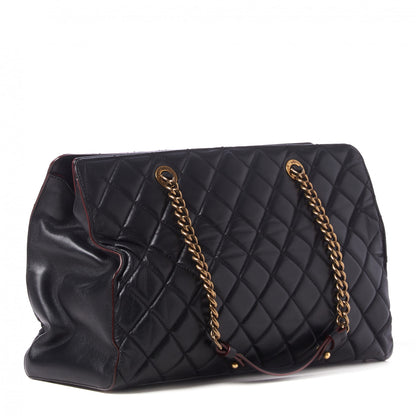 Chanel Calfskin Quilted Large Shopping Tote Black 4 of 18